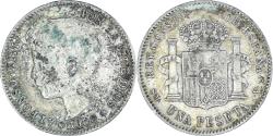 World Coins - Coin, Spain, Alfonso XIII, Peseta, 1900, Madrid, , Silver, KM:706