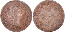 World Coins - Coin, France, Gaston d'Orléans, Denier Tournois, 1650, Trévoux,