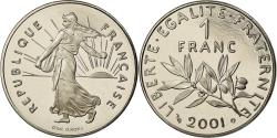 World Coins - Coin, France, Semeuse, Franc, 2001, Paris, Proof, , Nickel, KM:925.2