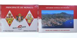 World Coins - Monaco, Set 1 cts. - 2 Euro, Rainier III, 2002, BU,