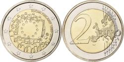 World Coins - Finland, 2 Euro, 30 ans du drapeau de l'UE, 2015, Vantaa, Bi-Metallic,