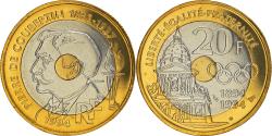 World Coins - Coin, France, Pierre de Coubertin, 20 Francs, 1994, Paris, ESSAI,