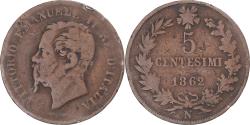 World Coins - Coin, Italy, 5 Centesimi, 1862