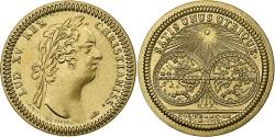World Coins - France, Medal, Louis XV, Satis Unus Utrique, 1987, Nordic gold,