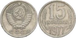 World Coins - Russia, 15 Kopeks, 1977, Saint Petersburg, Copper-Nickel-Zinc, , KM:131