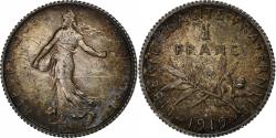 World Coins - France, Franc, Semeuse, 1919, Paris, Silver, , Gadoury:467, KM:844.1