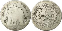 World Coins - Coin, France, Union et Force, 5 Francs, AN 5, Bayonne, , Silver