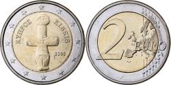 World Coins - Cyprus, 2 Euro, 2008, Athens, Bi-Metallic,