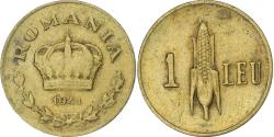 World Coins - Romania, Carol II, 1 Leu, 1941, Bucarest, Nickel brass, , KM:56