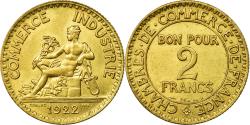 World Coins - Coin, France, Chambre de commerce, 2 Francs, 1922, , Aluminum-Bronze