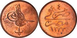 World Coins - Coin, Egypt, Abdul Aziz, 4 Para, 1863 (1277//4), , Bronze, KM:240