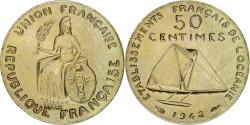 World Coins - Coin, FRENCH OCEANIA, 50 Centimes, 1948, Paris, ESSAI, , Nickel-Bronze