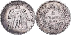 World Coins - France, 5 Francs, Hercule, 1848, Bordeaux, Silver, , Gadoury:683