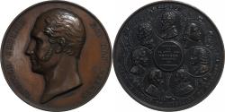 World Coins - Belgium, Medal, Leopold I, Académie de médecine, 1841, Bronze, Jouvenel
