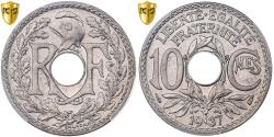 World Coins - France, 10 Centimes, Lindauer, 1937, Paris, Copper-nickel, PCGS,