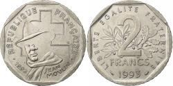 World Coins - France, 2 Francs, Jean Moulin, 1993, Paris, Nickel, , Gadoury:547