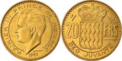 World Coins - Coin, Monaco, Rainier III, 20 Francs, Vingt, 1951, , Aluminum-Bronze