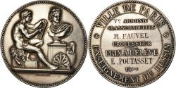 World Coins - France, Medal, Ville de Paris, Enseignement du Dessin, 1890, Lagrange,