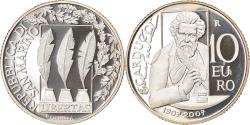 World Coins - San Marino, 10 Euro, Giosuè Carducci, 2007, Rome, Proof, , Silver