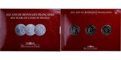 World Coins - France, Coffret 3x 5 Francs, 2000 Ans de Monnaies Françaises (1/3), 2000, MDP
