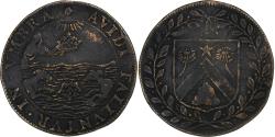 World Coins - France, Token, Siège de la Rochelle, Copper, Pierre Isaac Arnauld