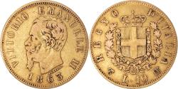 World Coins - Coin, Italy, Vittorio Emanuele II, 10 Lire, 1863, Torino, , Gold