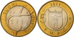 World Coins - Finland, 5 Euro, Laponie, 2011, Vantaa, Bi-Metallic, , KM:170