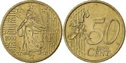 World Coins - France, 50 Euro Cent, 2000, Paris, Nordic gold,