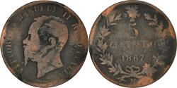 World Coins - Coin, Italy, 5 Centesimi, 1867