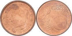 World Coins - Belgium, Albert I, 2 Centimes, Faulty - double off-center strike, 2000