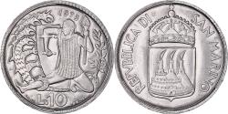 World Coins - Coin, San Marino, 10 Lire, 1973, Rome, , Aluminum, KM:25