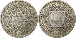 World Coins - Morocco, 10 Francs, AH 1366/1946, Paris, ESSAI, Copper-nickel,