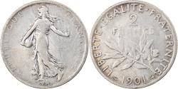 World Coins - Coin, France, Semeuse, 2 Francs, 1901, Paris, , Silver, KM:845.1