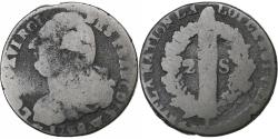 World Coins - France, Louis XVI, 2 Sols, 1792 / AN 4, Arras, Bronze, , Gadoury:25