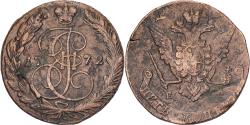 World Coins - Russia, Catherine II, 5 Kopeks, 1772, Ekaterinbourg, Copper, , KM:59.3