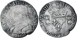 World Coins - France, Charles IX, Teston, 1573, Toulouse, 2nd type, , Silver