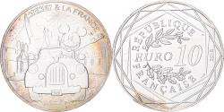 World Coins - France, 10 Euro, Mickey À fond la caisse., 2018, Monnaie de Paris, Silver