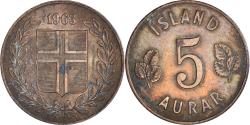 World Coins - Coin, Iceland, 5 Aurar, 1963