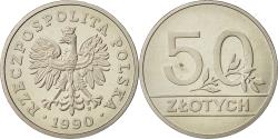 World Coins - Poland, 50 Zlotych, 1990, Warsaw, , Copper-nickel, KM:216