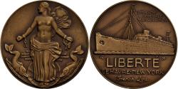World Coins - France, Medal, Compagnie Générale Transatlantique, Liberté, Bronze, Vernon