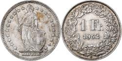 World Coins - Switzerland, Franc, 1952, Bern, Silver, , KM:24