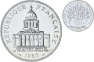 World Coins - France, 100 Francs, 1988, Paris, Silver, , Gadoury:903, KM:966a