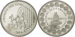 World Coins - France, Medal, L'Europe des XXVII, Centenaire de la Grande Guerre, 2014,