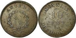 World Coins - Coin, FRENCH STATES, ANTWERP, 10 Centimes, 1814, Antwerp, , Bronze