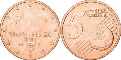 World Coins - Slovakia, 5 Euro Cent, 2012, Kremnica, BU, , Copper Plated Steel, KM:97