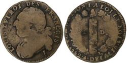 World Coins - France, Louis XVI, 12 deniers françois, 1792⸱4, Clermont-Ferrand, Copper