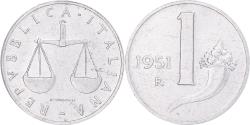 World Coins - Coin, Italy, Lira, 1951, Rome, , Aluminum, KM:91