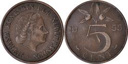 World Coins - Coin, Netherlands, Juliana, 5 Cents, 1955, , Bronze, KM:181