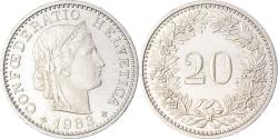 World Coins - Coin, Switzerland, 20 Rappen, 1983