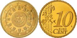 World Coins - Portugal, 10 Euro Cent, 2004, BE, , Brass, KM:743